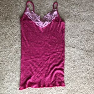 Michael Stars lace trim tank top